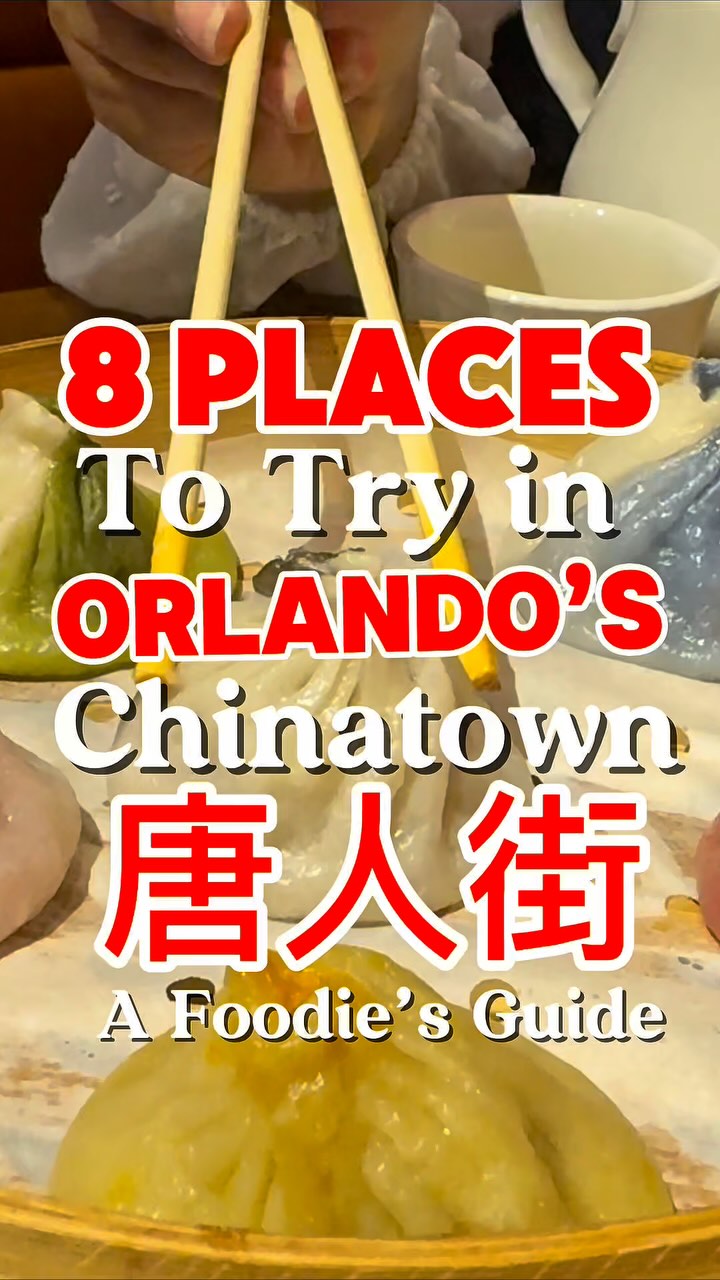 Instagram post by @tastychomps for Visit Orlando. Caption reads: Orlando’s Chinatown may be small, but it’s packed....