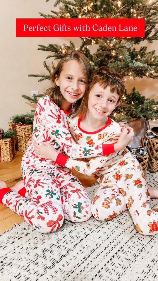 Instagram post by @theclassymamabear for Caden Lane. Caption reads: [...] what’s under the tree this year from....