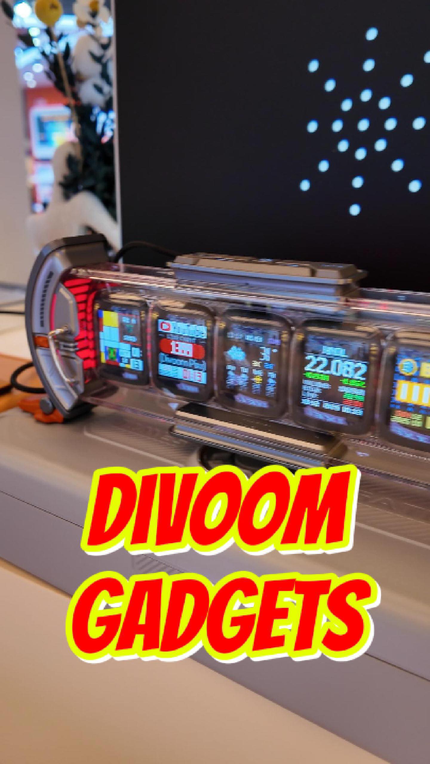 Instagram post by @mankutech for Divoom. Caption reads: Stop scrolling! ✋ This is your sign to upgrade....