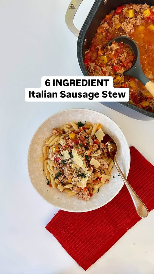 Instagram post by @cheerfulchoices for American Heart Association. Caption reads: 6 ingredient stew you need for fall! 😍....