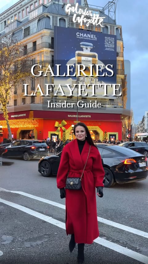 Instagram post by @toniscaglione for Galeries Lafayette. Caption reads: Everyone knows Galeries Lafayette 🛍️
Very few....