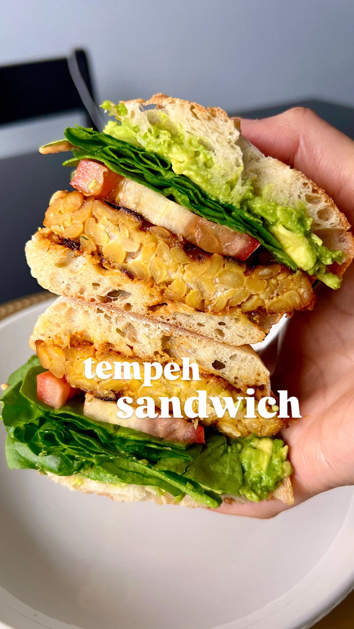 Instagram post by @ratedvfood for LightLife. Caption reads: No sandwich should be average so I have been....