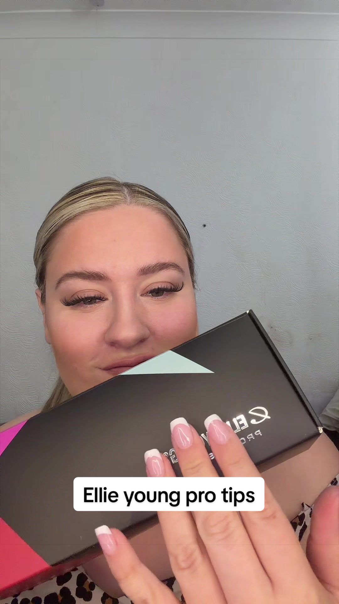 TikTok post by @abbiratcliffe for Ellie Young Beauty Shop. Caption reads: @Ellie Young Nails Ltd I'm in love 💅🏻....
