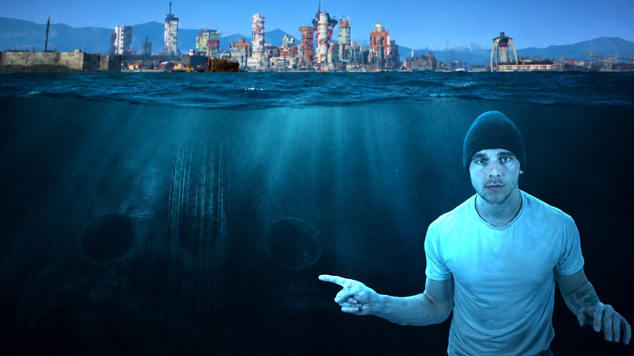 YouTube post by @nvRanger for SNHU. Caption reads: There's Something Wrong with Fallout's Ocean.