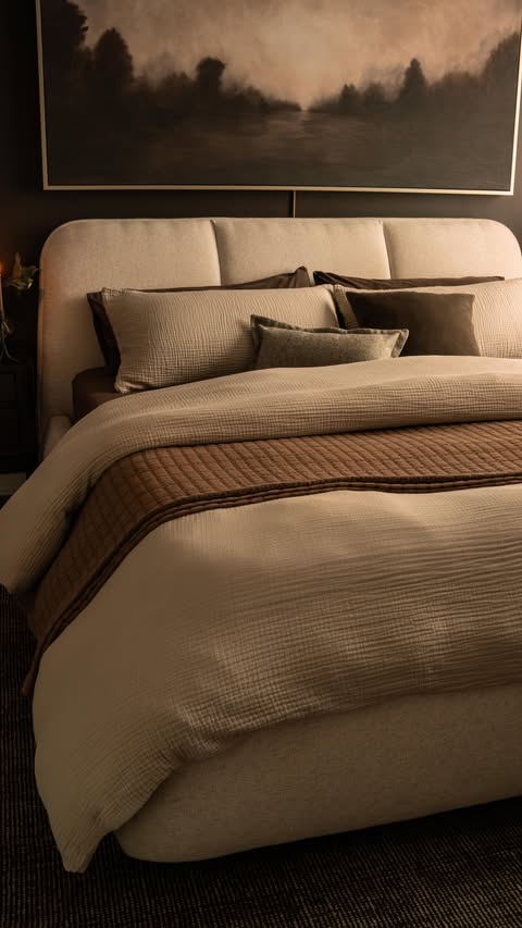 Instagram post by @rustandtrust for The Citizenry. Caption reads: I consider myself a bedding connoisseur and....