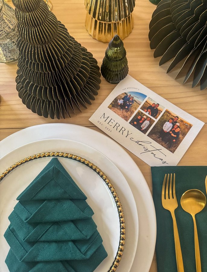 Instagram post by @farmhouselovehome for Office Depot. Caption reads: [...] 🎄💌 I created ours online at @officedepot —....