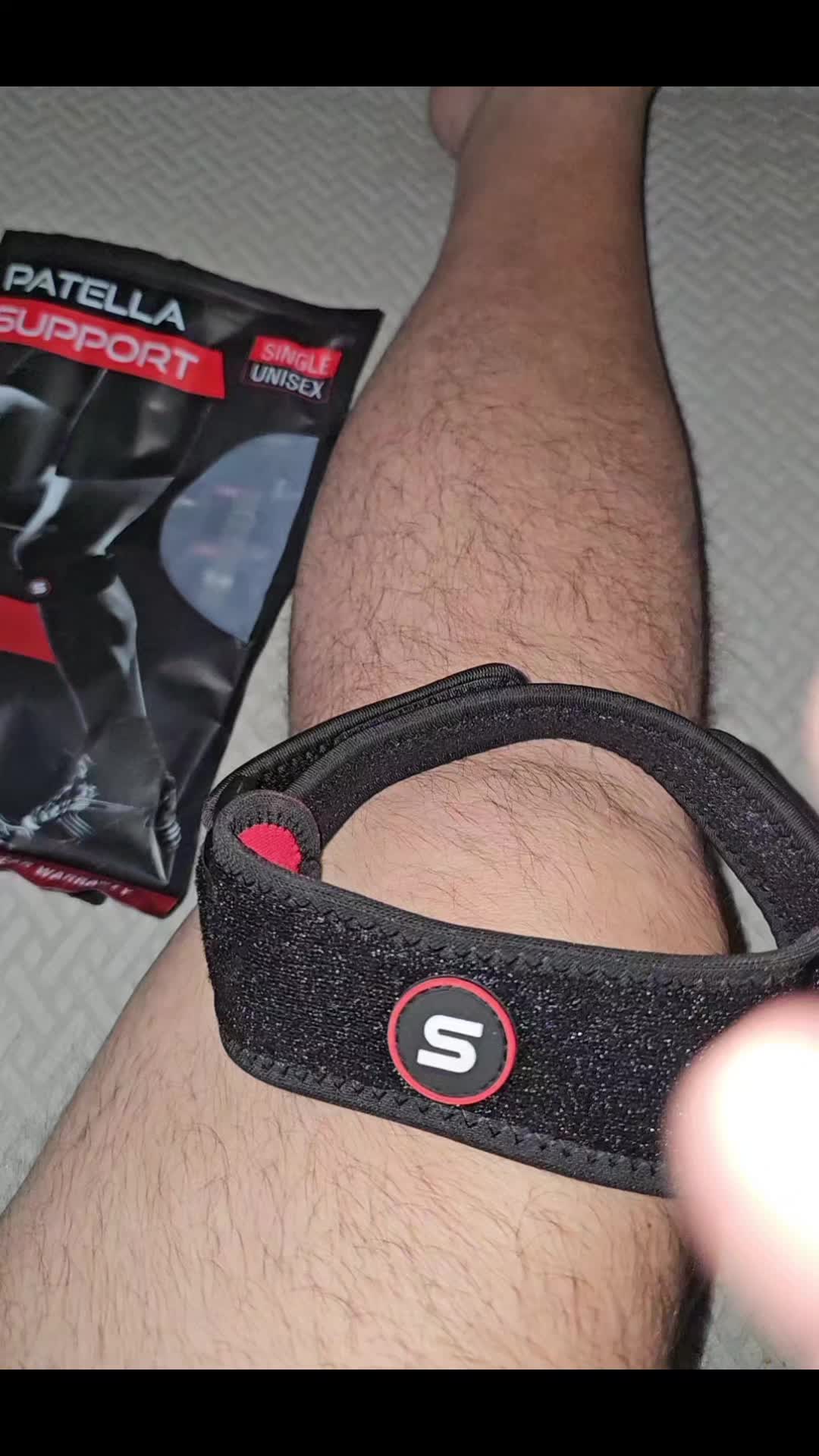 TikTok post by @nelyates32 for Sleeve Stars. Caption reads: @Sleeve Stars has this amazing patellar supporting....
