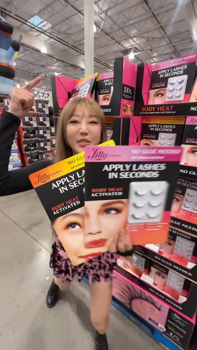 Instagram post by @allcapskat for Lilly Lashes. Caption reads: 🚨🚨 ATTENTION BADDIES AND @costco HOOOS, ....