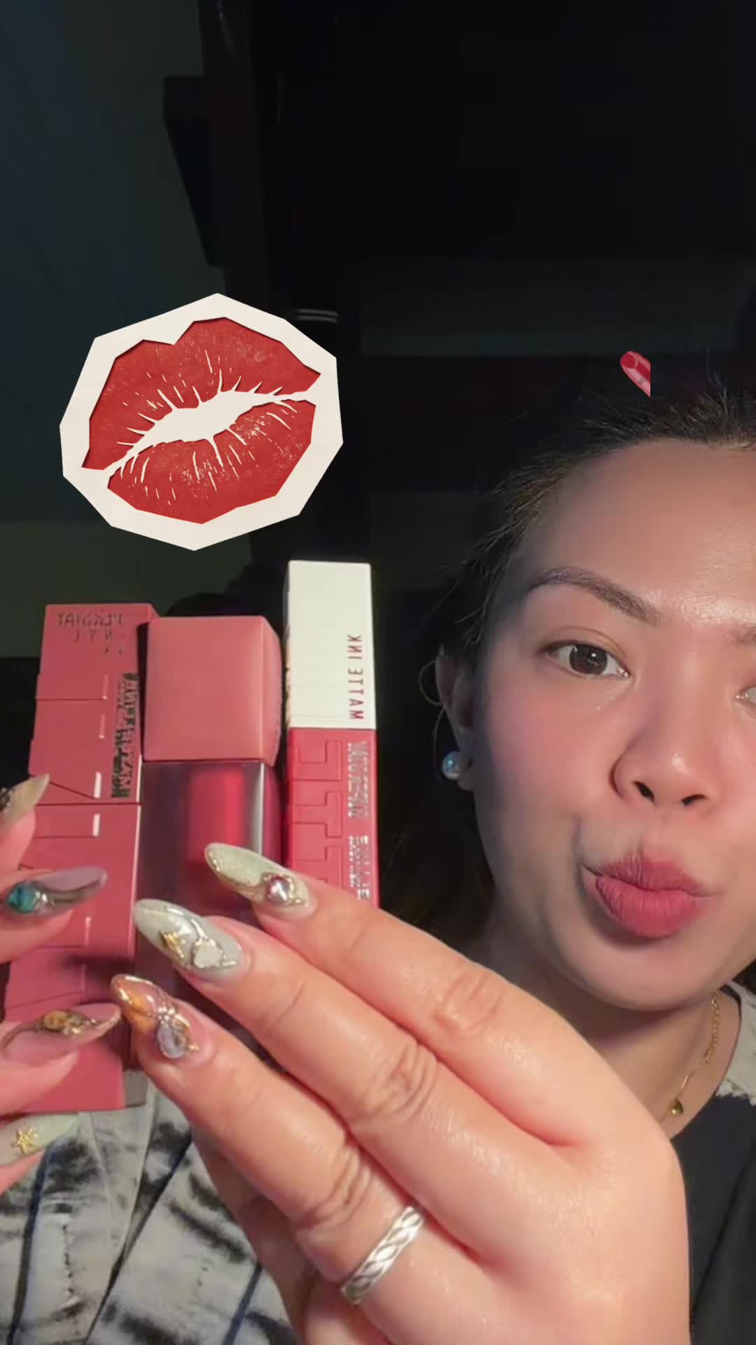 TikTok post by @_katyamarie for Maybelline New York PH. Caption reads: #maybelline @Maybelline New York PH.