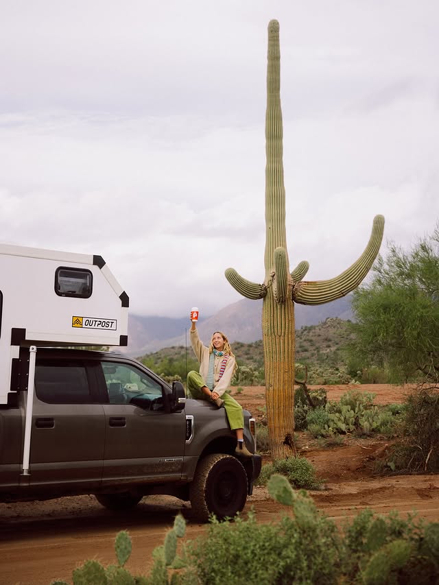 Instagram post by @teagan.maddux for Pilot Flying J. Caption reads: [...] 🌧️🏜️😌

Pair that with a cup of....