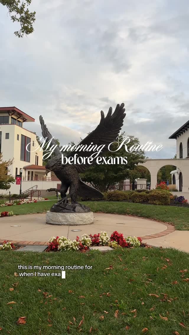 Instagram post by @juliealison_ for Chegg. Caption reads: my morning routine before exams @chegg....