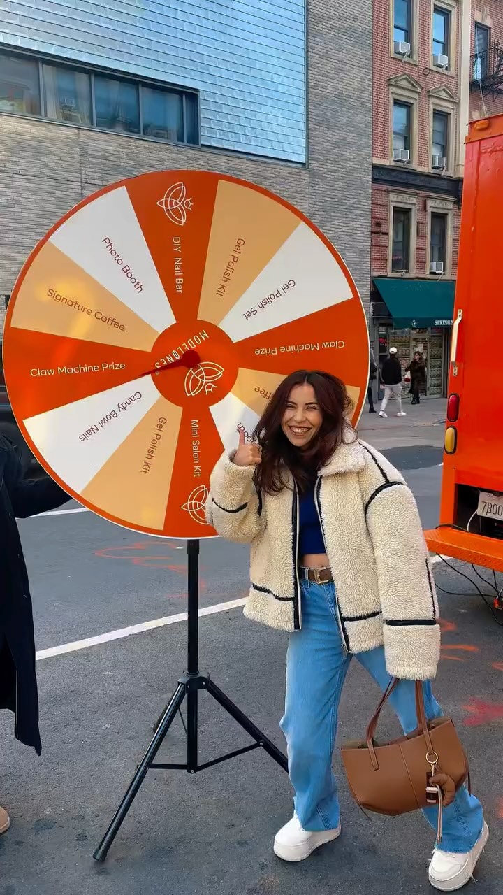 Instagram post by @esma.yucelsat for Modelones. Caption reads: ✨ Stopped by the Modelones 10-Year On the Go....