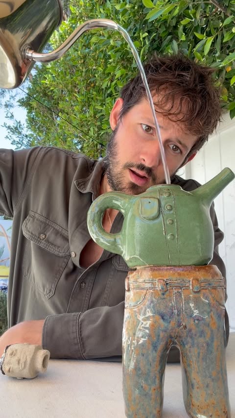 Instagram post by @camkobo for Gap. Caption reads: Making a mug that doesn’t exist with @gap #ad....