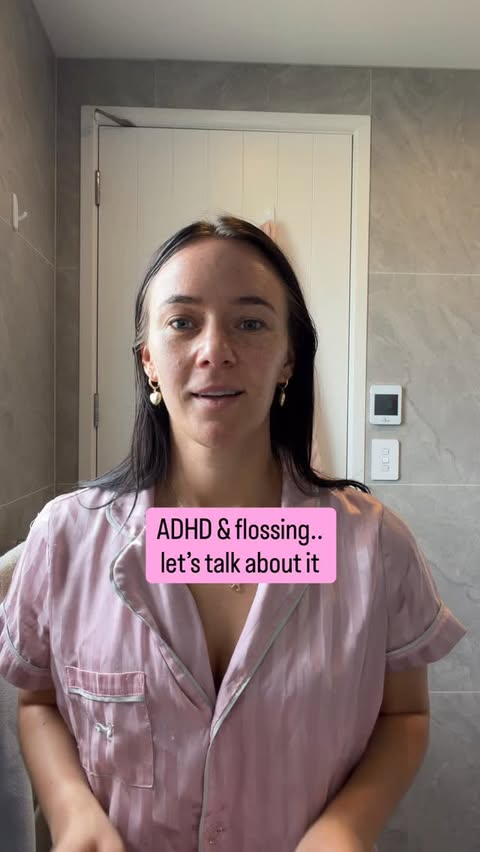 Instagram post by @jazzthornton for Colgate. Caption reads: As someone with ADHD it is SO hard to keep a....