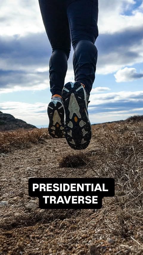 Instagram post by @sr_drummond for HOKA. Caption reads: @hoka 🤝 White Mountains, NH I picked up my [...].