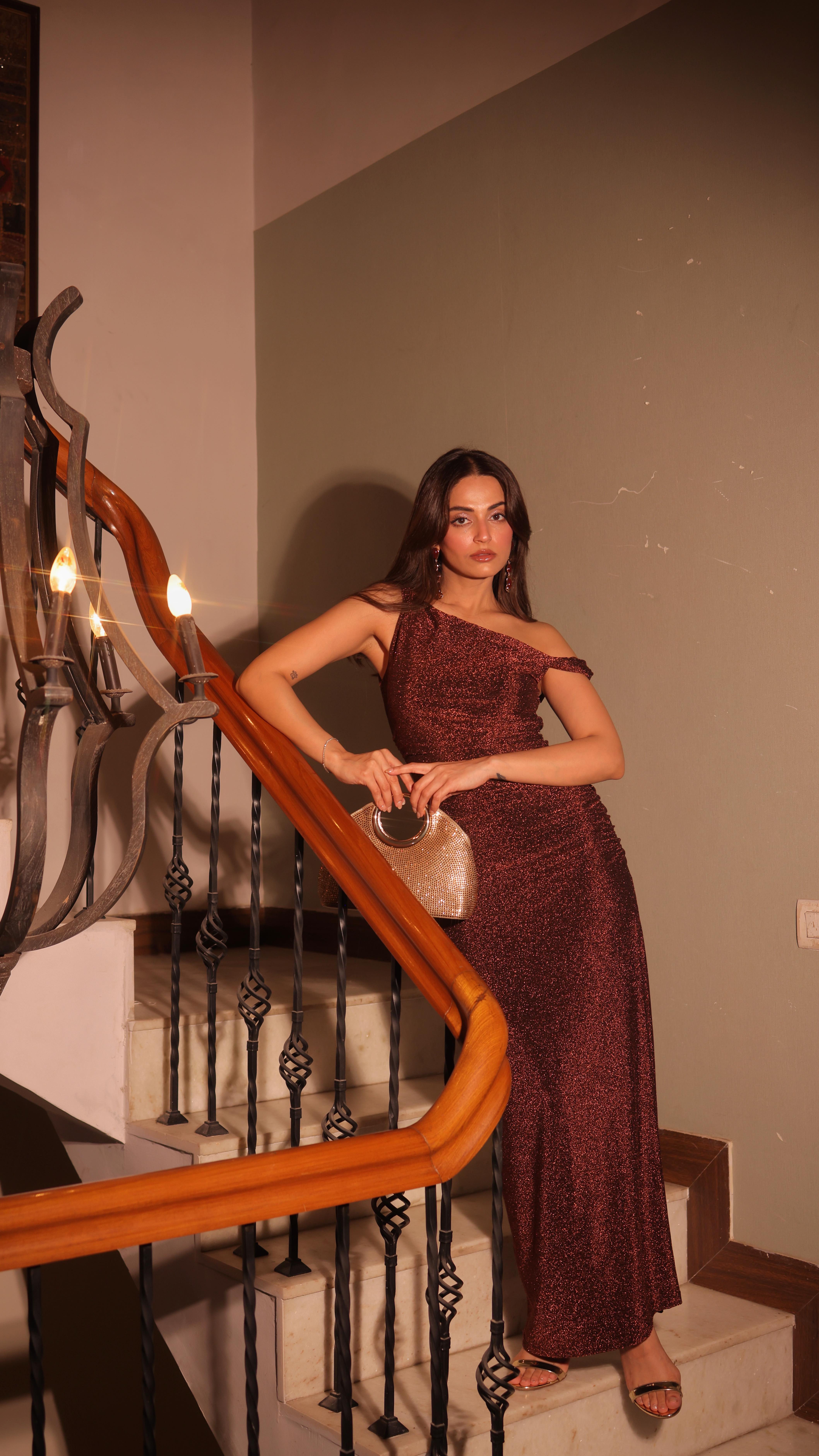 Instagram post by @mehakbakshi09 for Forever New. Caption reads: @mehakbakshi09 modern glamour in the Vivian Asym....