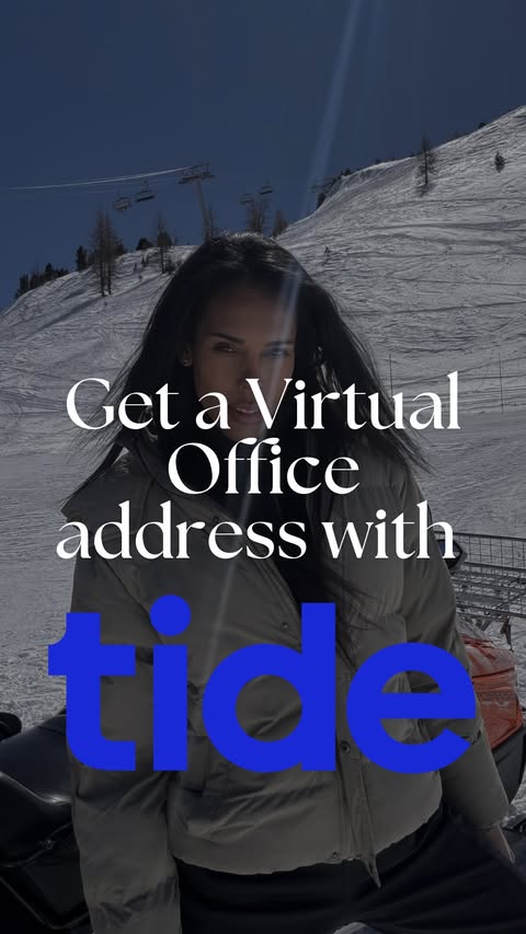 Instagram post by @thelondonaccountant_ for Tide. Caption reads: [...] a virtual office address at the same time....