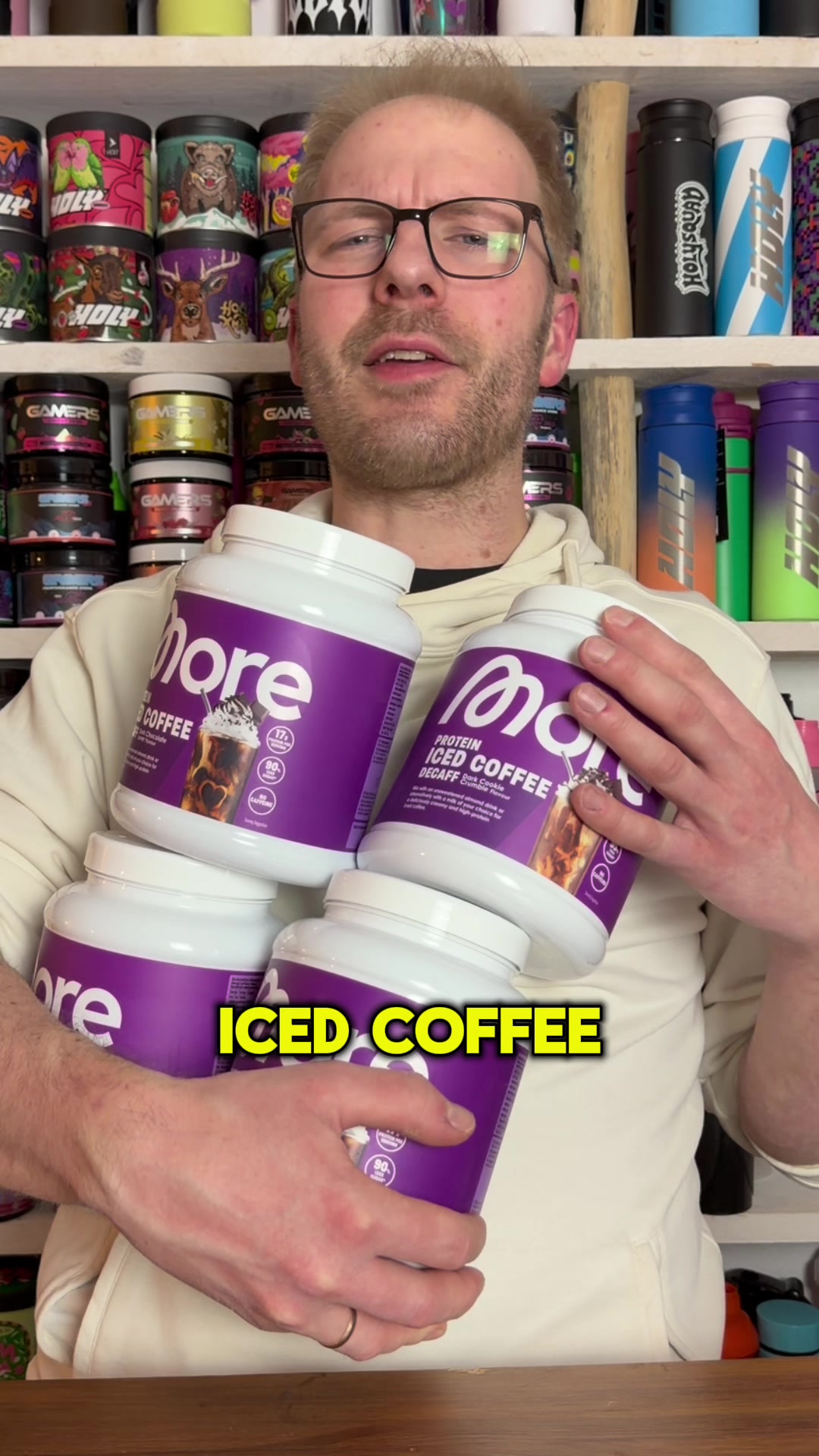 TikTok post by @colinunddennistv for More Nutrition. Caption reads: [...] im TikTok Shop gönnen @MORE NUTRITION....