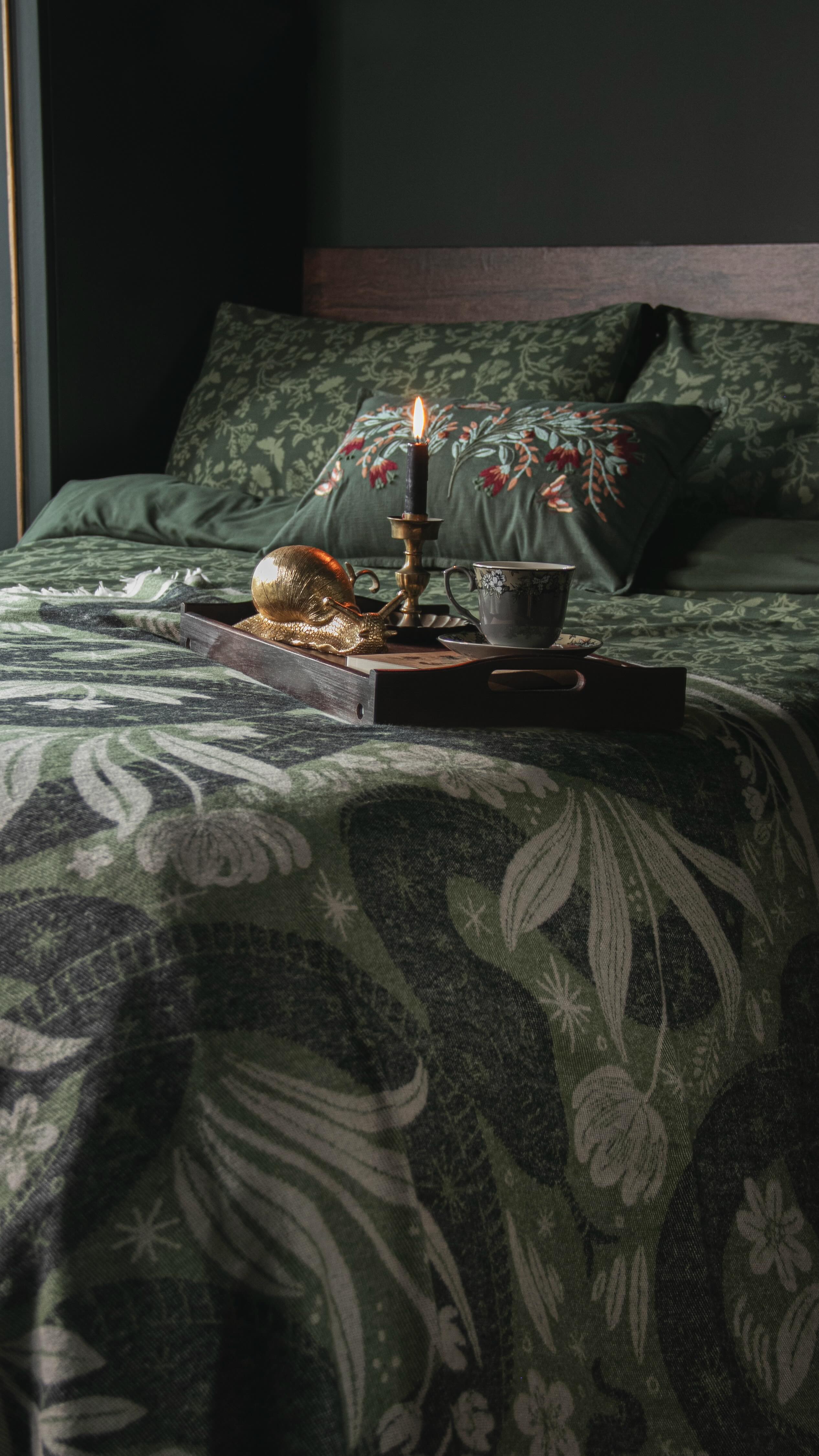 Instagram post by @casaardolino for Marks And Spencer. Caption reads: My woodland daydream room 🌿✨

Wall colour:....