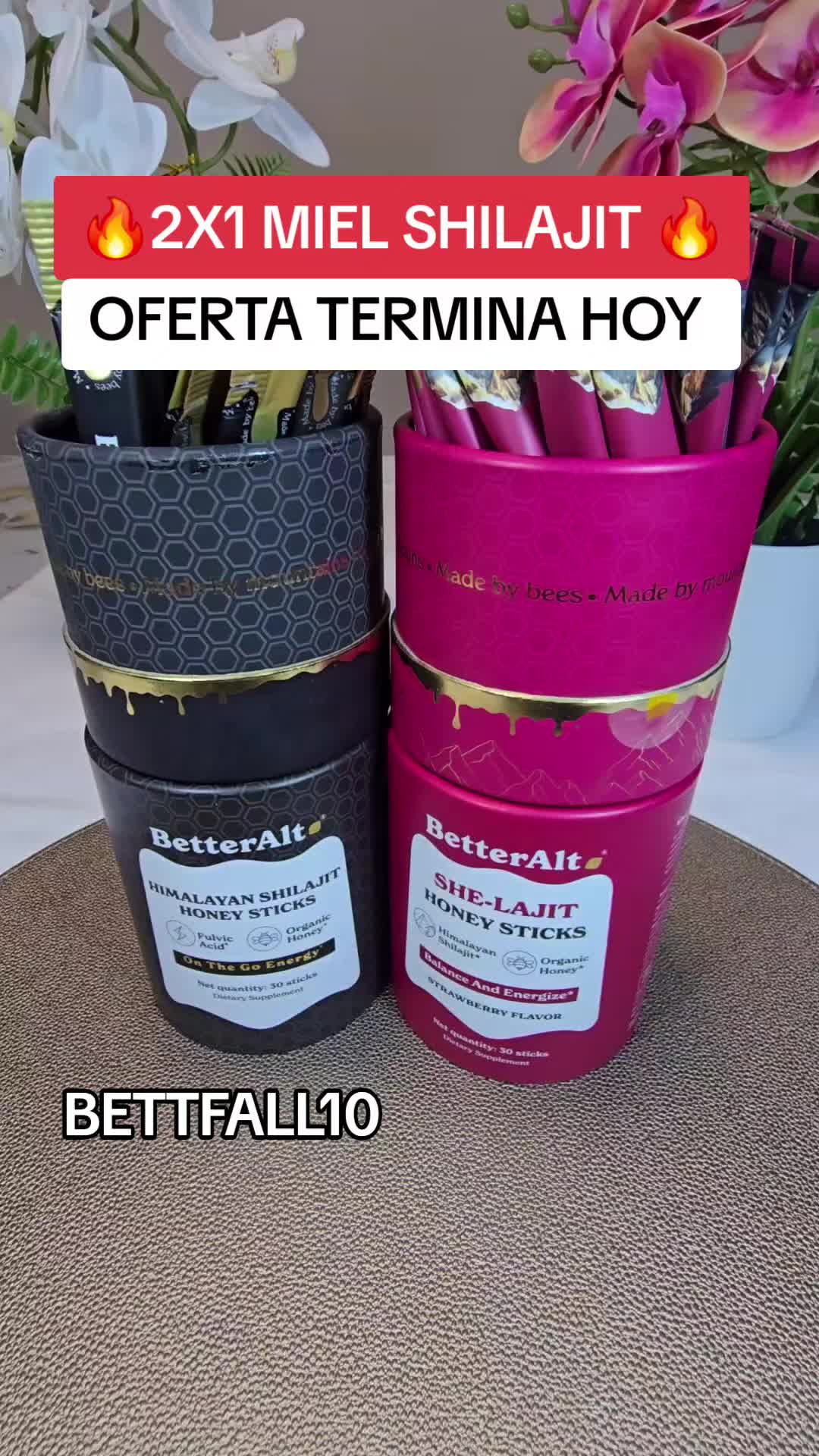 TikTok post by @recetas.de.la.abuela for Better Alt. Caption reads: #betteralt #betteraltshilajit #shilajit [...].