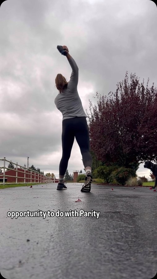 Instagram post by @karathrowsjav for Parity. Caption reads: [...] (finally). Being a member of Team Parity has....