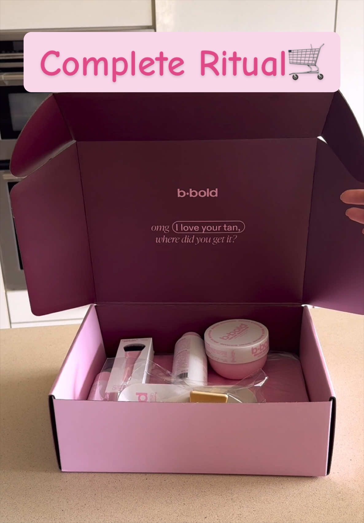 TikTok post by @everythingbylucy for bBold Tan. Caption reads: I didn’t think I could love a TAN COLLECTION this....