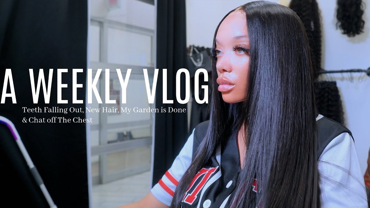 YouTube post by @PeytonCharles for COZY EARTH. Caption reads: WEEKLY VLOG | My New Garden, Losing Teeth, New....