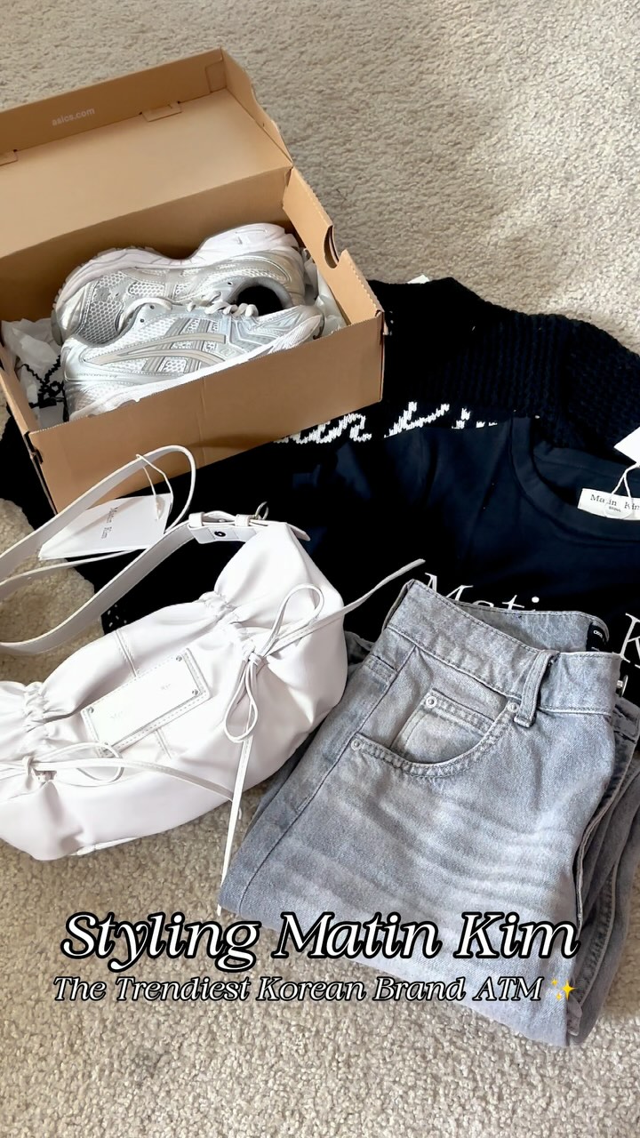 Instagram post by @aerincreer for MatinKim. Caption reads: Got to try one of most popular Korean fashion....