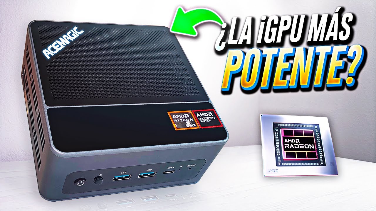 YouTube post by @Duvenox for ACEMAGIC. Caption reads: ACEMAGIC F5A with Ryzen 9 HX 370 🚀 The most [...].