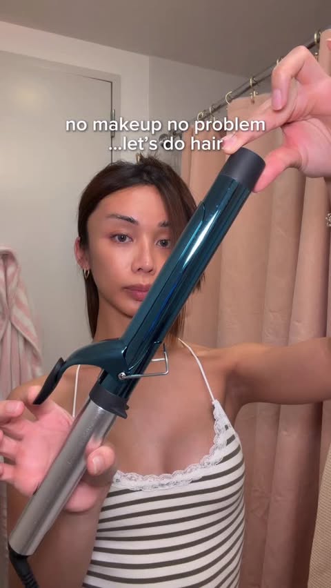 Instagram post by @missannsantiago for BaByliss. Caption reads: my luscious hair curl routine @babyliss 💆🏽‍♀️....