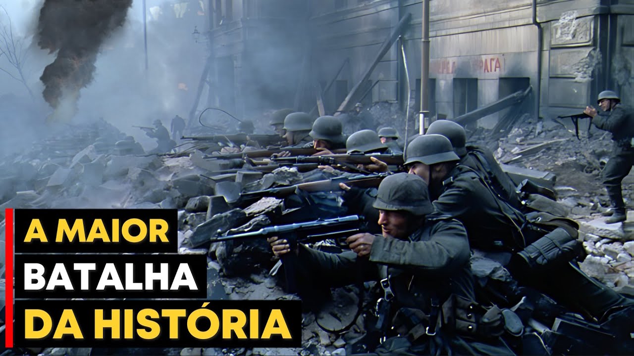YouTube post by @LadoBdaHistoria for Babbel. Caption reads: IMAGENS COLORIDAS! STALINGRADO - A MAIOR BATALHA....