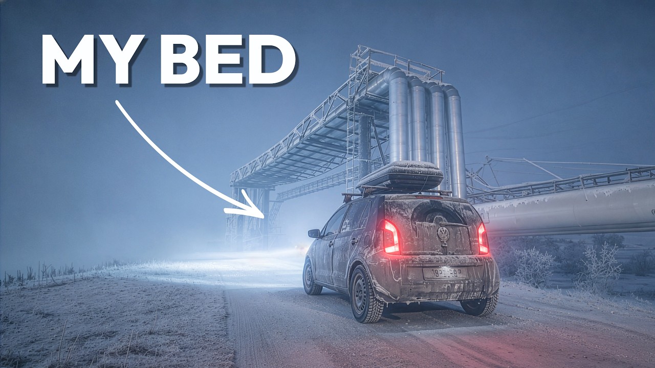 YouTube post by @ZoefontheMove for AvantLink. Caption reads: CAMPING IN THE COLDEST CITY ON EARTH | EP8.
