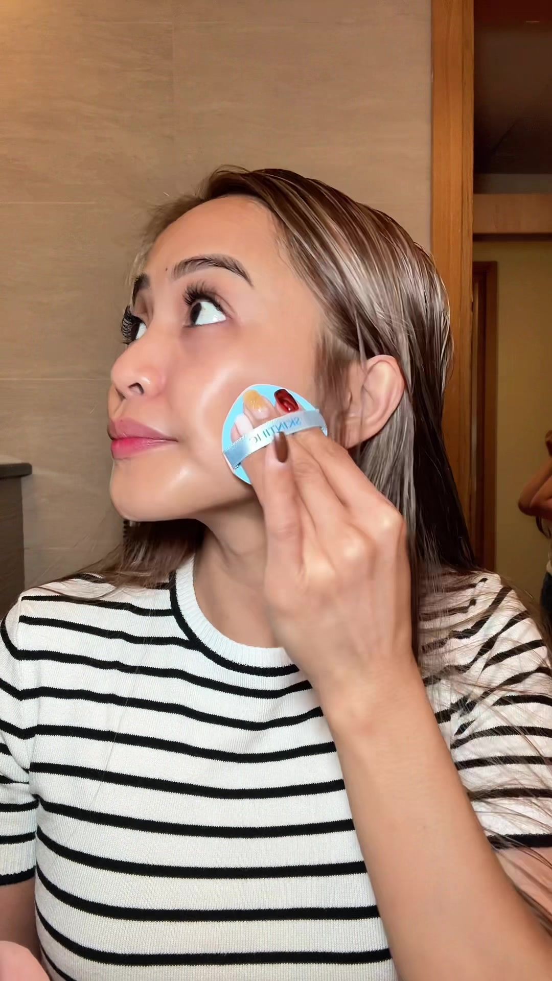 TikTok post by @jennyabroad for Skintific. Caption reads: @SKINTIFIC US Store 🩵.