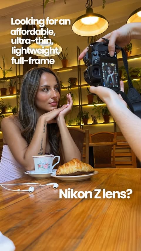 Instagram post by @ph.cande for Viltrox. Caption reads: [...] full-frame Nikon Z lens? That’s the Viltrox....