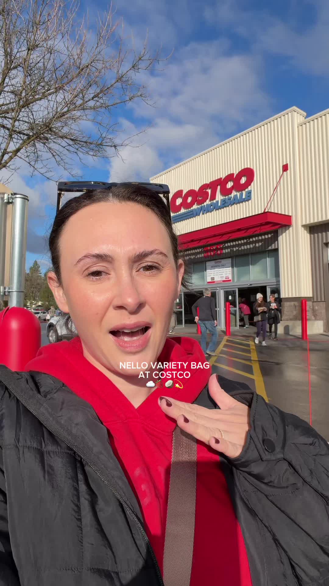 TikTok post by @itsselahmichelle for drinknello. Caption reads: run and check your local costco!!! this is the....
