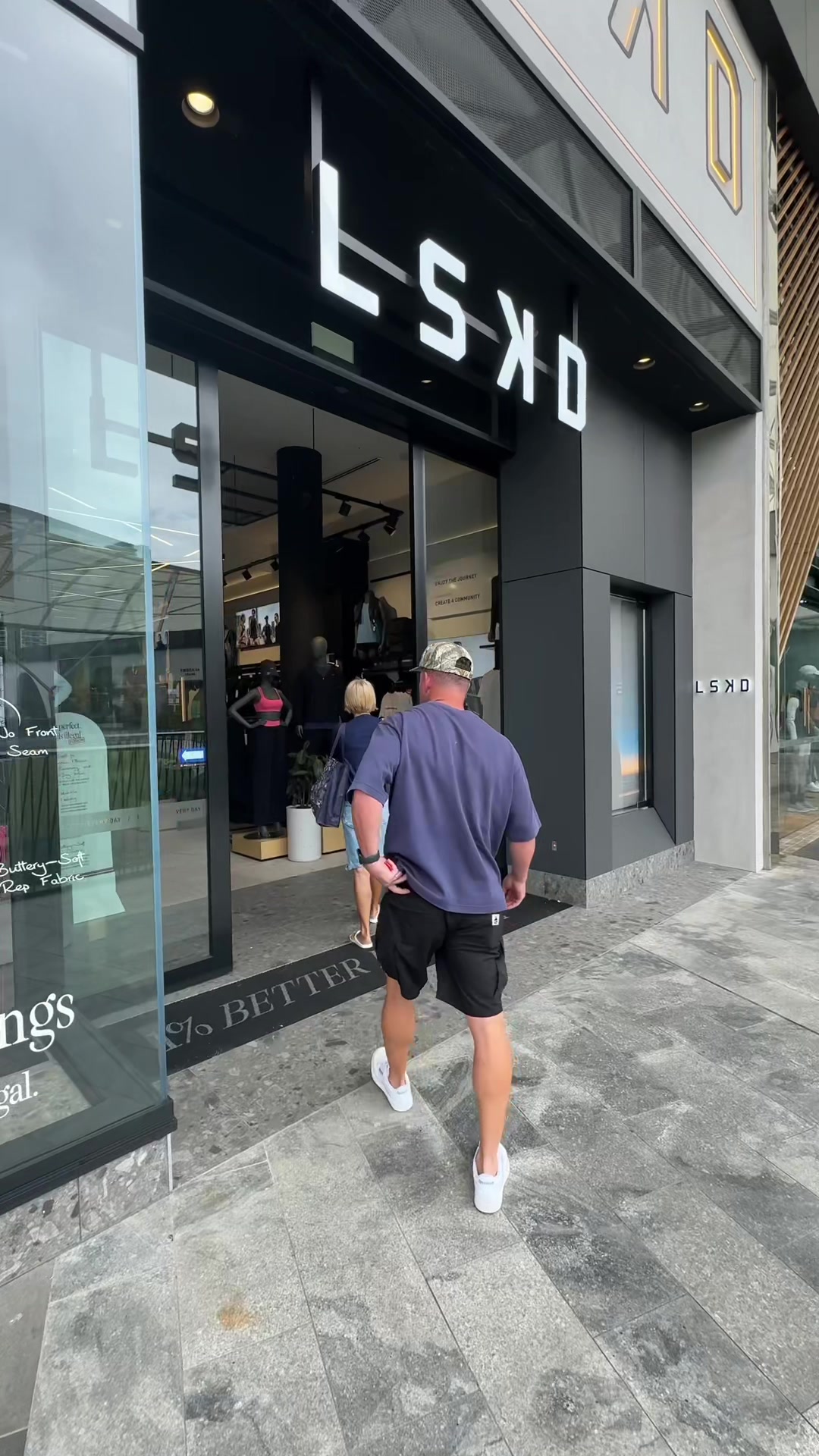 TikTok post by @georgiestevenson for LSKD. Caption reads: [...] looking perfect 💗 We went to @LSKD Pacific....