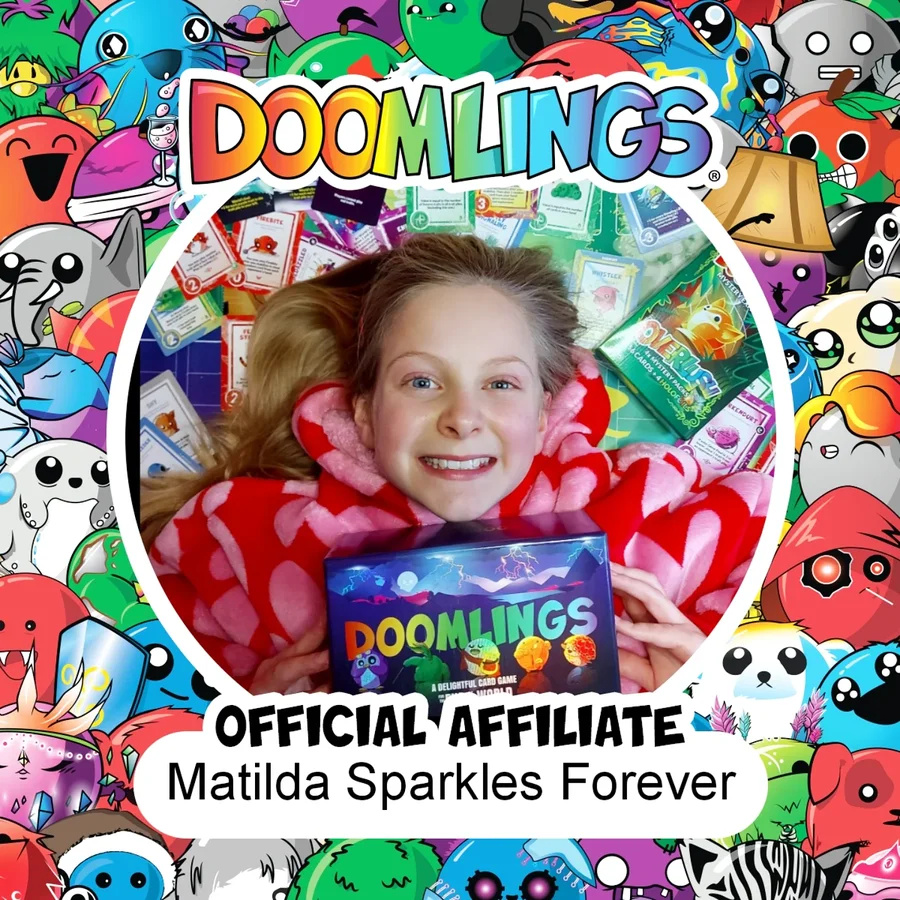 Instagram post by @matilda_sparkles.forever for Doomlings. Caption reads: [...] we have become official affiliate for,....