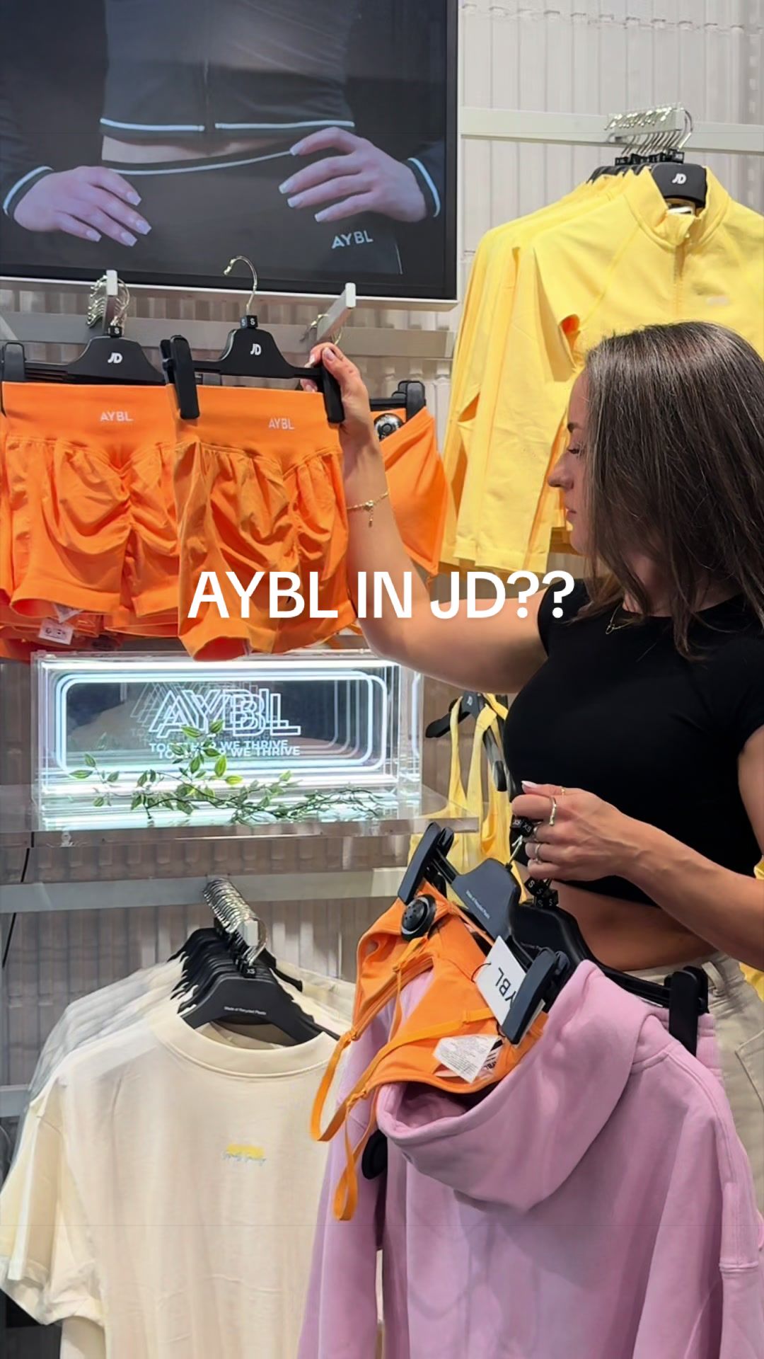 TikTok post by @dailyjlh for AYBL. Caption reads: [...] came out with a bag full 🤭 @AYBL is in....