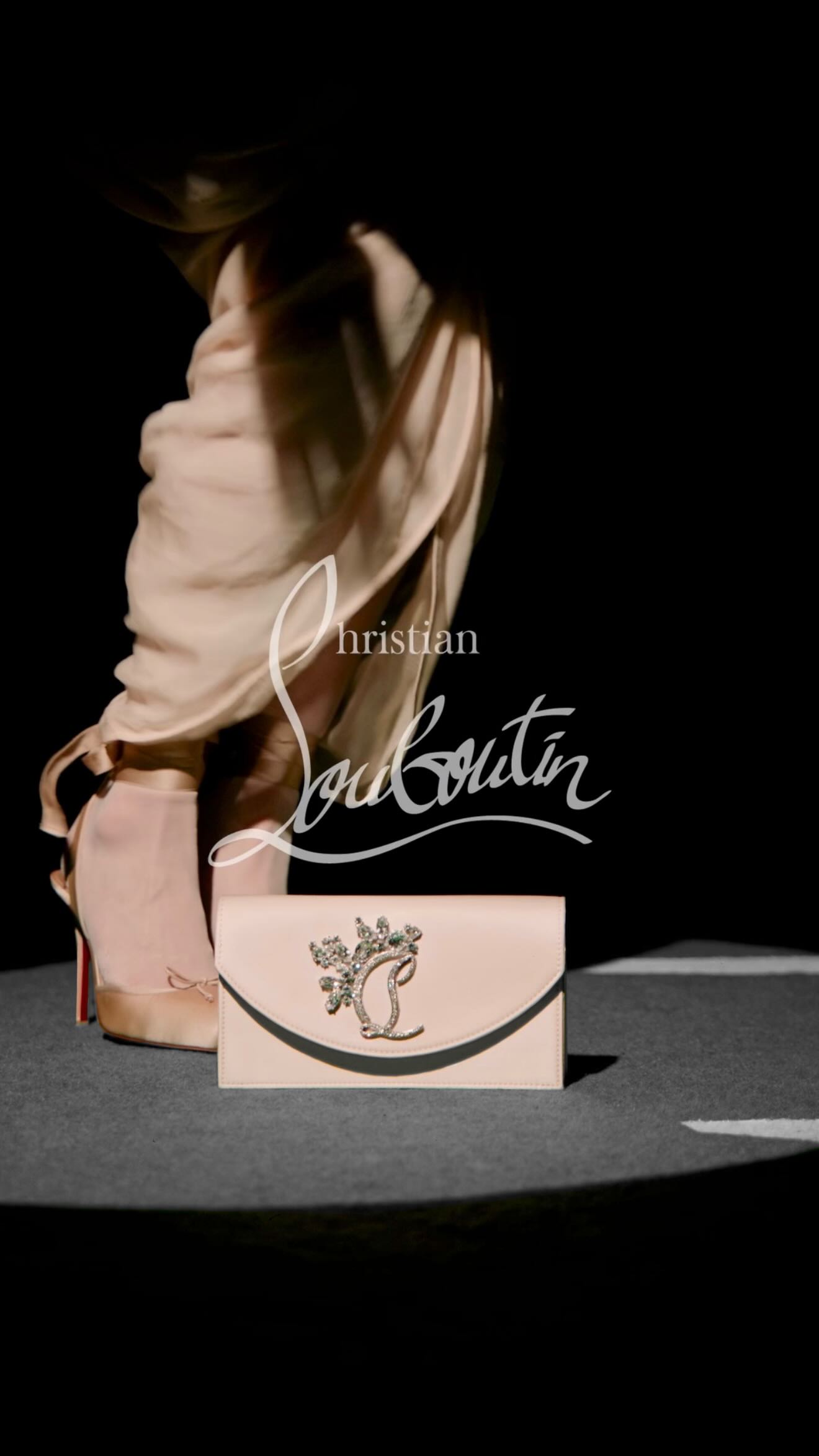 Instagram post by @maryleest for Christian Louboutin. Caption reads: [...] over Paris, one step at a time....