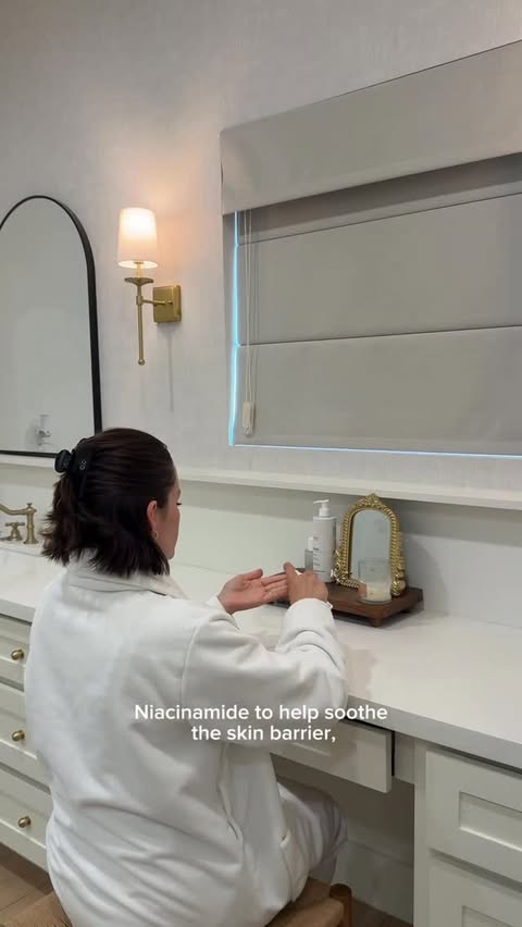 Instagram post by @mariavillarreall for Laboratoire Dermatologique Avène. Caption reads: A sensitive skin girls best friend! The two-step....