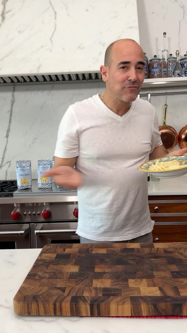 Instagram post by @davidroccosvita for Parmigiano Reggiano. Caption reads: Pasta al limone 🍋 This dish will take you....