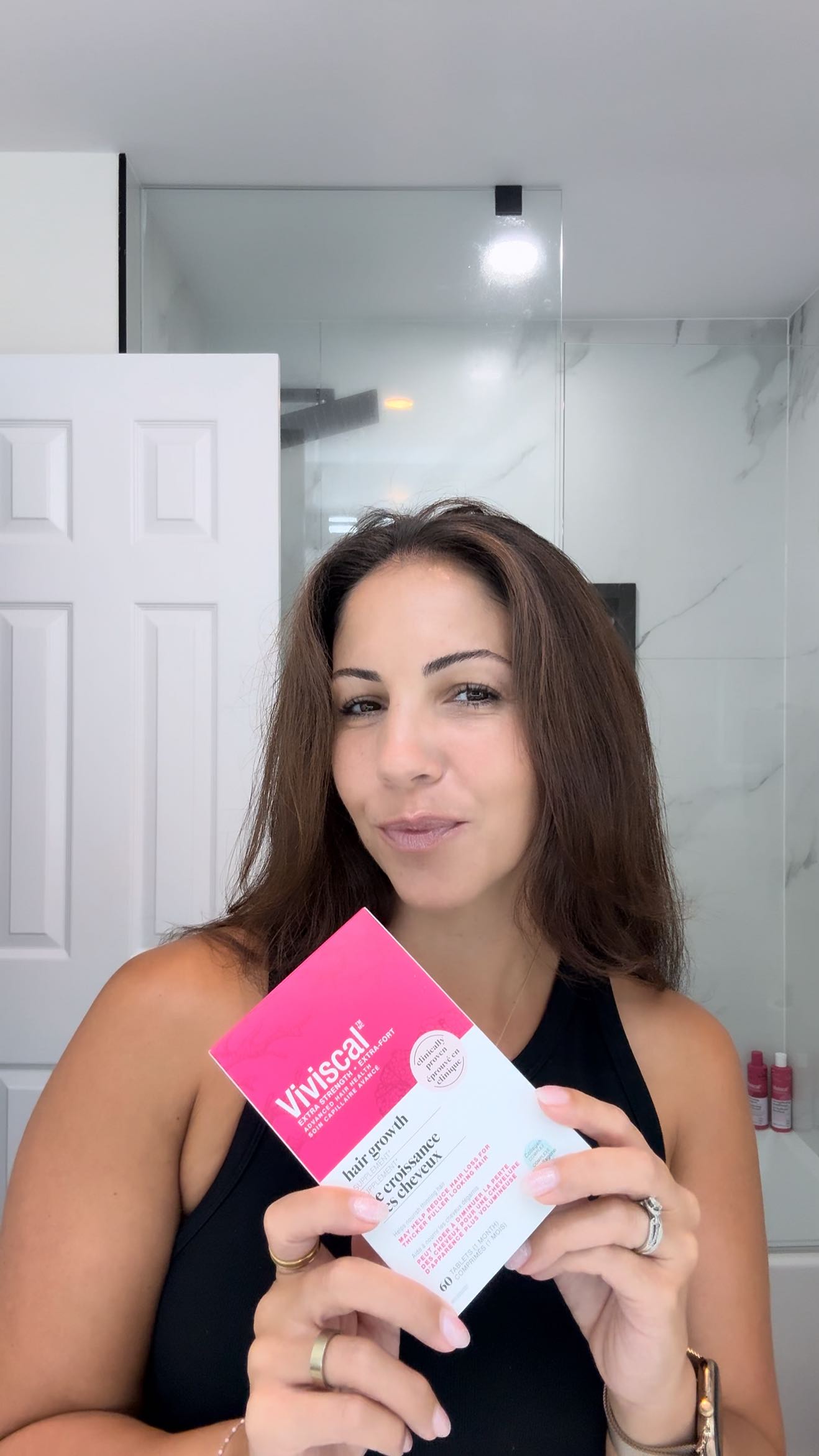 Instagram post by @imvictoriahale for Viviscal. Caption reads: [...] I felt insecure and frustrated. I tried....