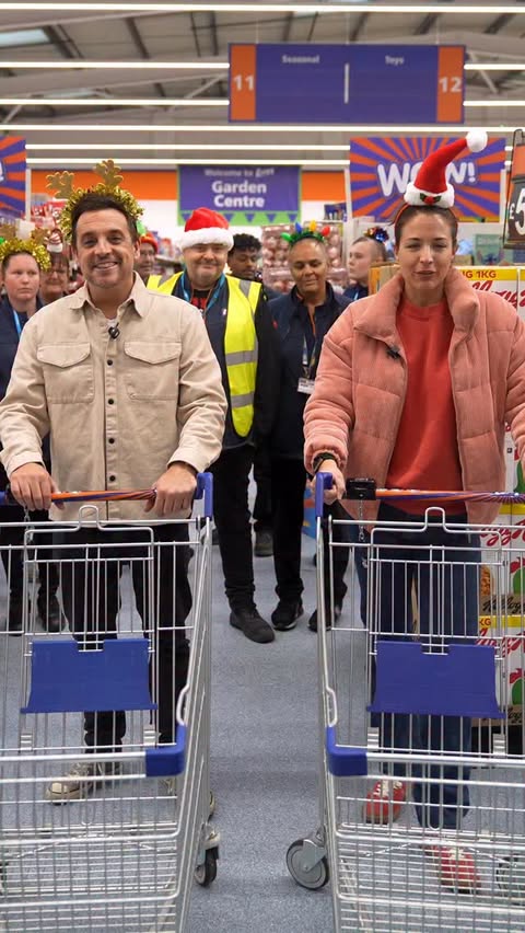 Instagram post by @hitsradiouk for B&M Stores. Caption reads: It would not be Mission Christmas without....