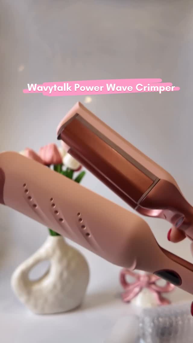 Instagram post by an influencer for Wavytalk. Caption reads: [...] waves in minutes 💖 The Wavytalk Power Wave....