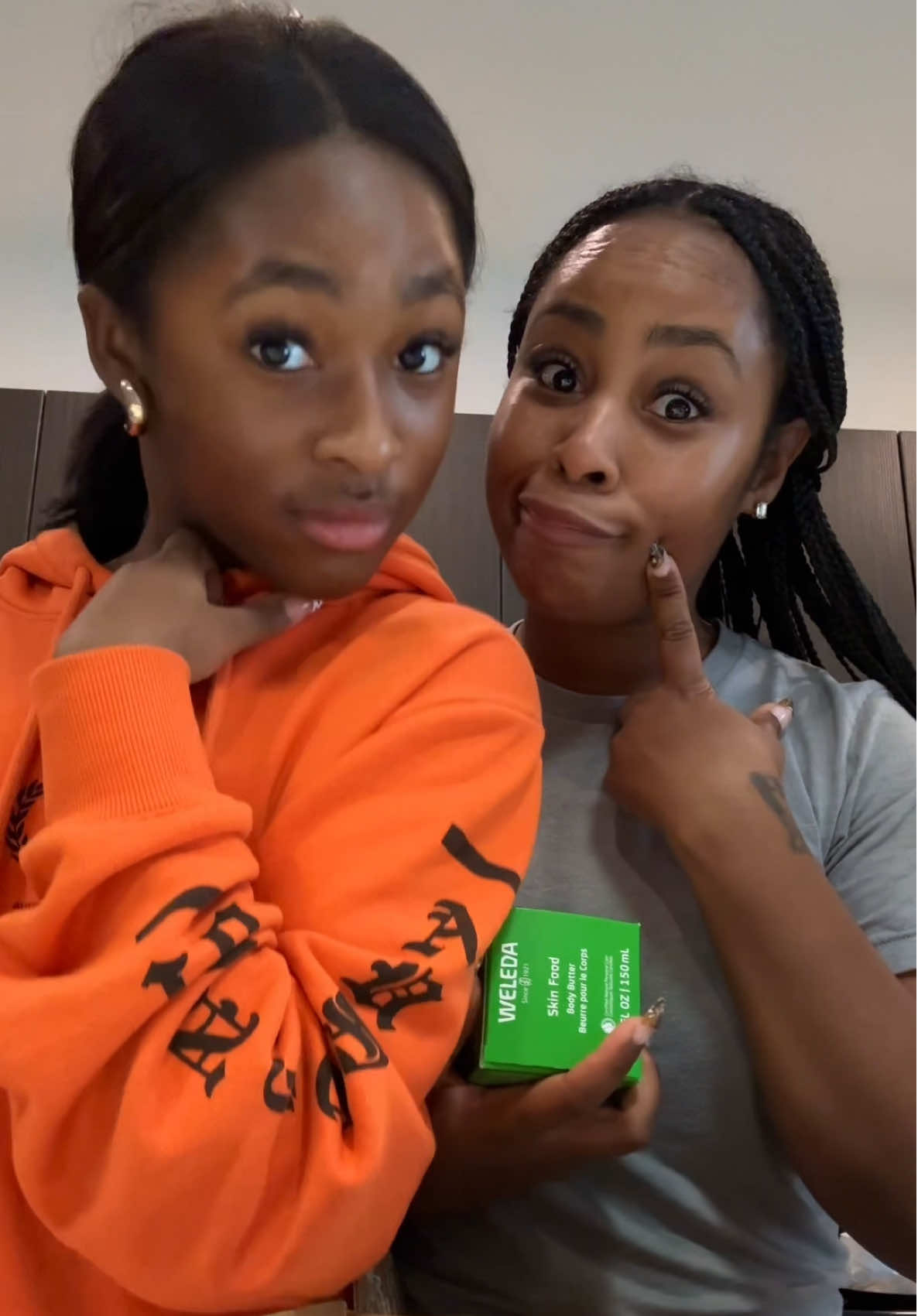 TikTok post by @avonnasunshine for Weleda. Caption reads: One thing Jena won’t steal is my @Weleda USA....