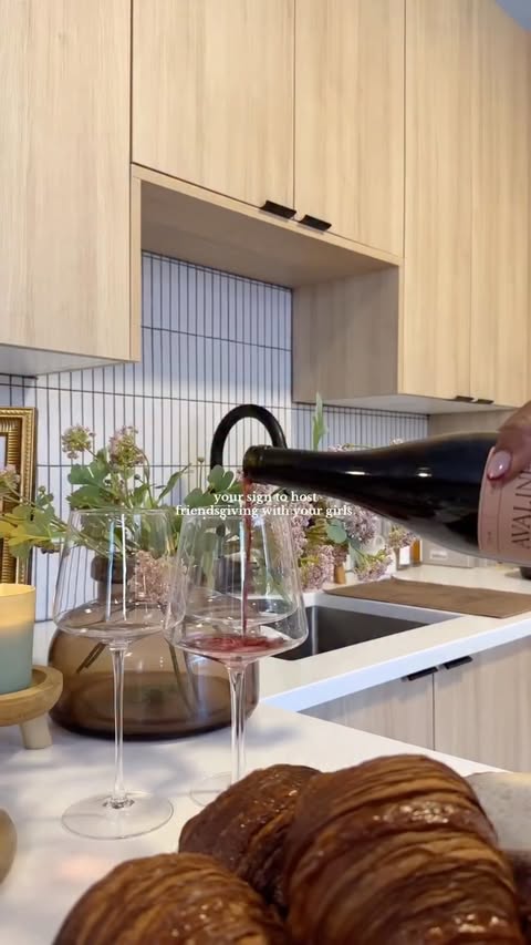 Instagram post by @lwethu_mcusi for Avaline. Caption reads: Friendsgiving ‘25 | celebrating all these special....