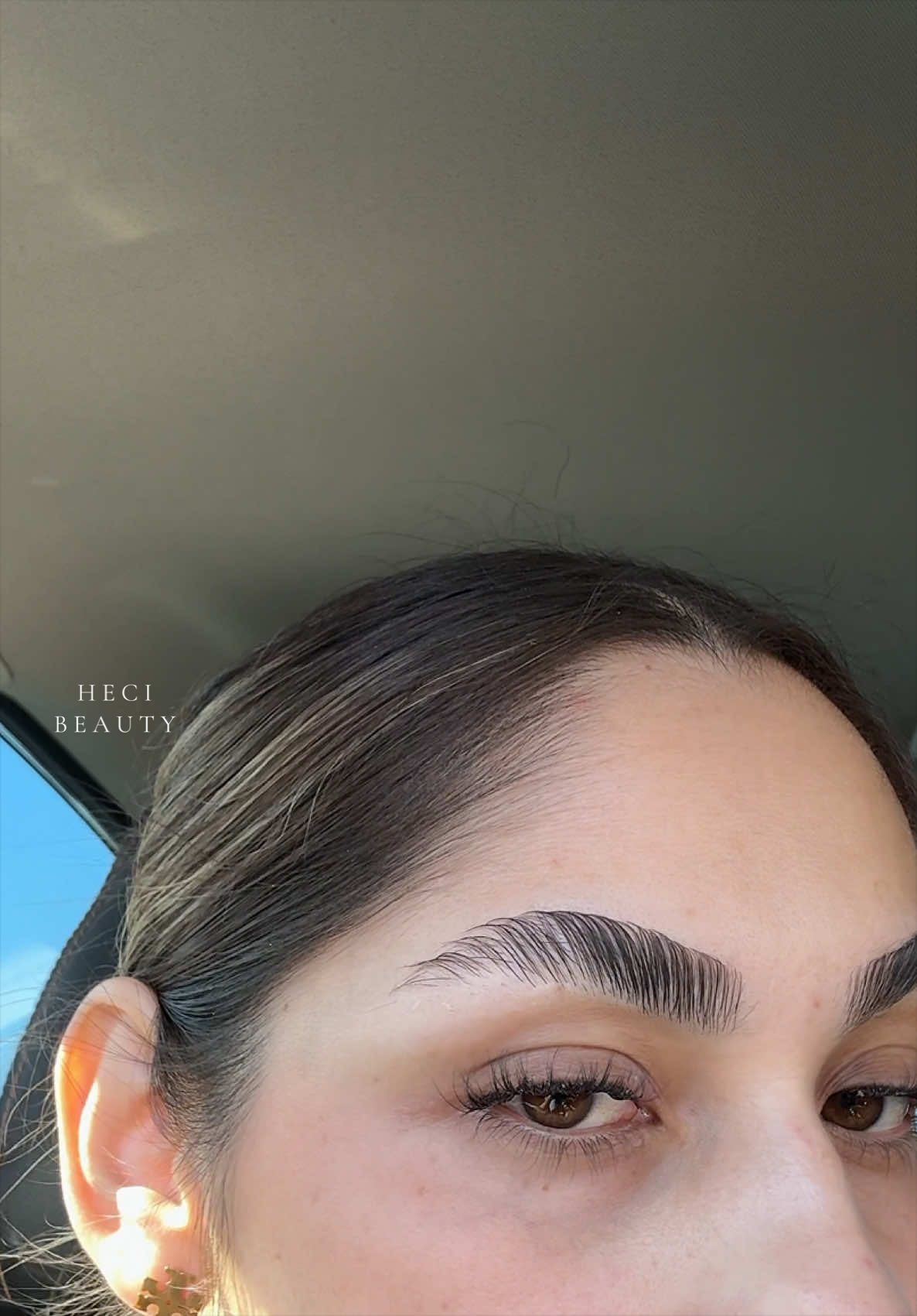 TikTok post by @jocelyn__p for HECI Beauty Makeup. Caption reads: [...] appointment ✨ Lock in all day 🔒@HECI Beauty....