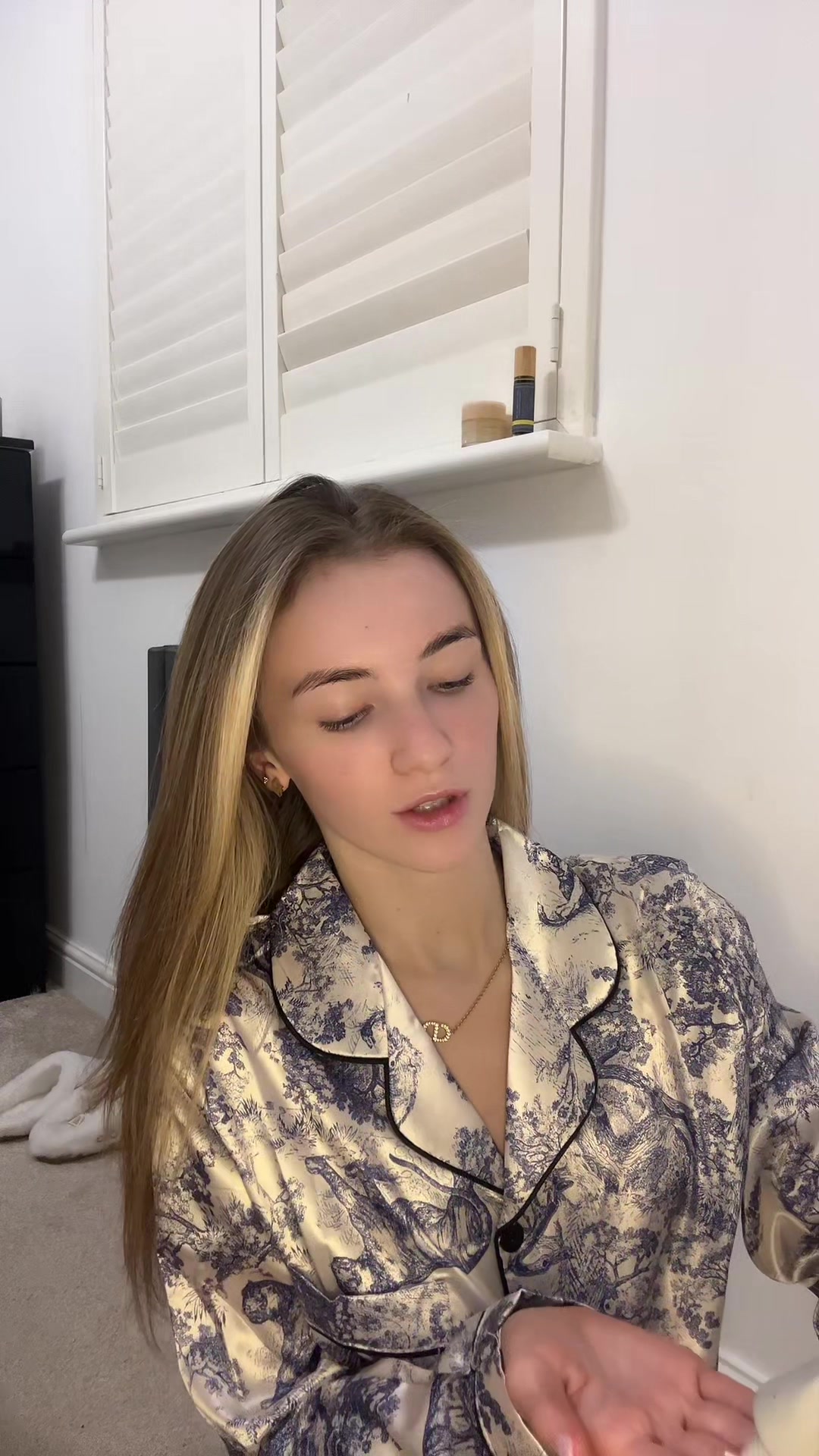 TikTok post by @summerlundxo for BeautyWorks. Caption reads: Night routine ✨🫧 @UKLASH @ghd @laneige_us @rhode....