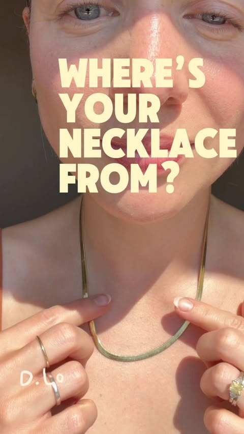 Instagram post by @emily.jackman_ for Monica Vinader Official. Caption reads: I get asked all the time where my necklaces are....
