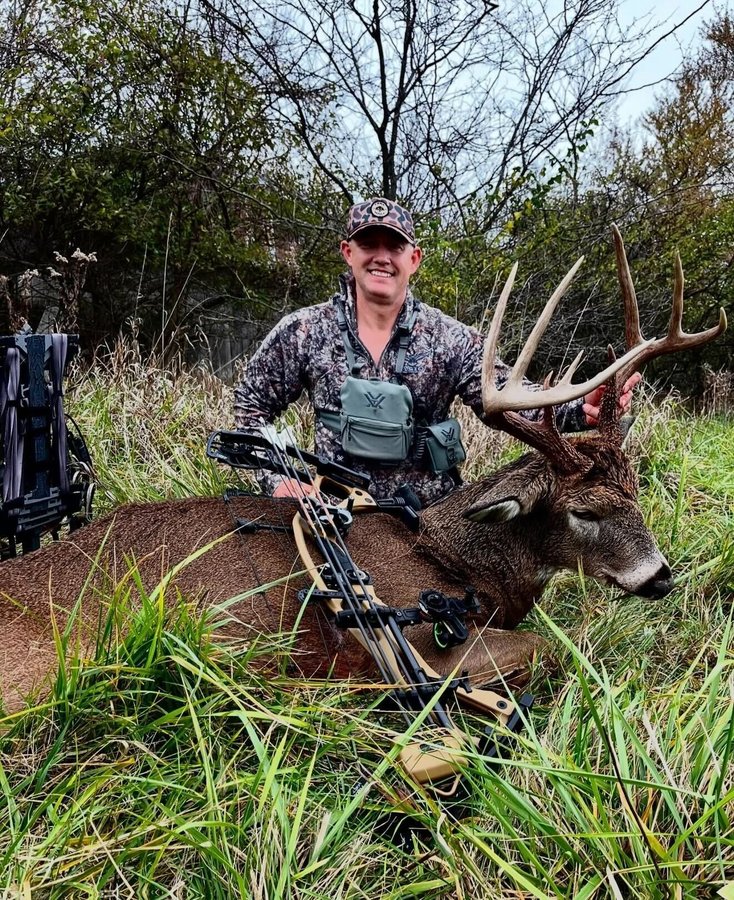 Instagram post by @masonsdad1975 for Vortex Optics. Caption reads: Being in the woods MORE doesn’t always mean you’re....